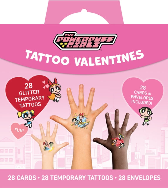Book cover of: Powerpuff Girls Temporary Tattoo Valentines. By: Insights
