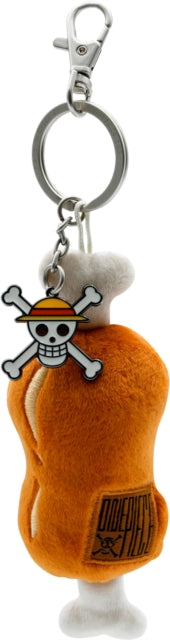 One Piece Meat On A Bone Plush 3D Key Chain