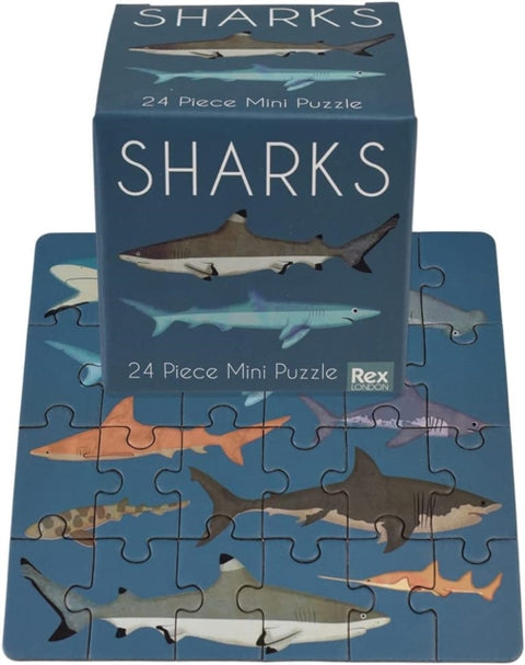 Mini jigsaw puzzle - Sharks