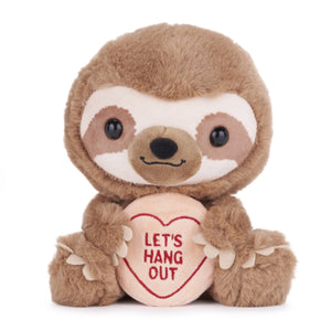 Love Hearts 7" Sloth - Hang Out Plush Gift