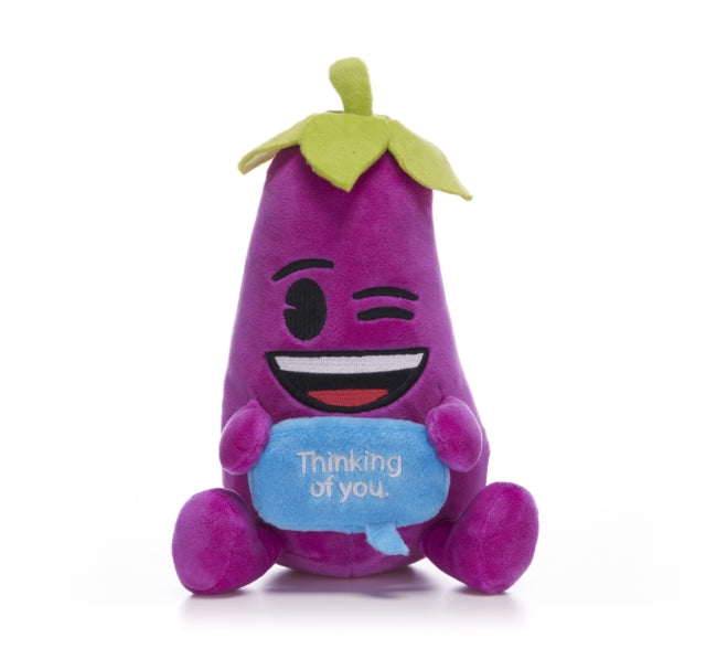 Book cover of: 7" Aubergine Emoji Plush Gift