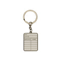 Keyring Metal - Pulteney Press (Library card)