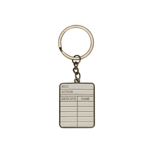 Keyring Metal - Pulteney Press (Library card)