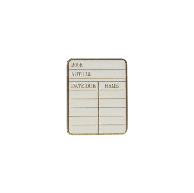 Book cover of: Pin Badge - Pulteney Press (Library card)