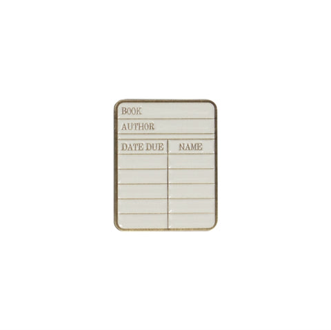 Pin Badge - Pulteney Press (Library card)