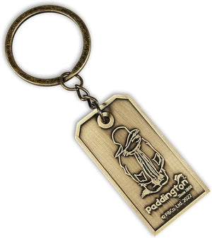 Keyring Metal Boxed - Paddington Bear (Gold Tag)