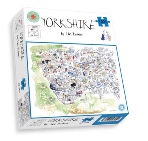 Map of Yorkshire Jigsaw 1000 Piece Puzzle