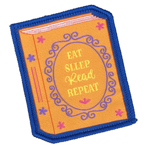 Eat Sleep Read Repeat Sew On Patch
