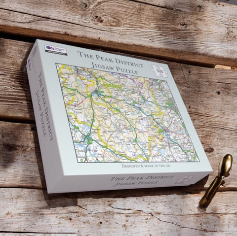 OS Map 500 Piece Premium Jigsaw Puzzle - Peak District National Park