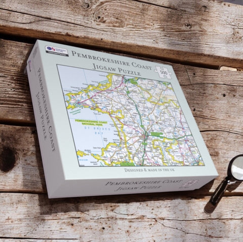 OS Map 500 Piece Premium Jigsaw Puzzle - Pembrokeshire Coast National Park