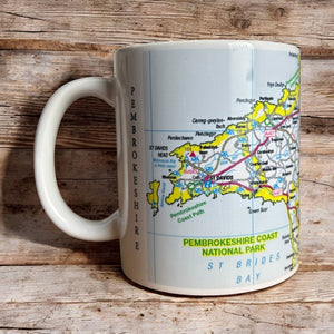 OS Map Ceramic Mug - Pembrokeshire Coast National Park