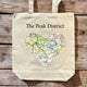 Book cover of: OS Map Premium Canvas Tote Bag - Peak District National Park