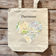 Book cover of: OS Map Premium Canvas Tote Bag - Dartmoor National Park
