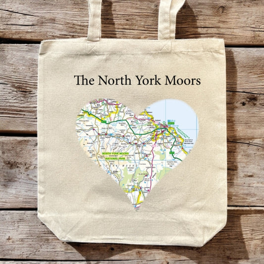 Book cover of: OS Map Premium Canvas Tote Bag - North York Moors National Park