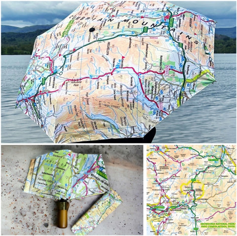 OS Map Premium Umbrella - Snowdonia National Park