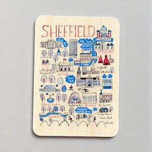 Julia Gash Wooden Magnet - Sheffield