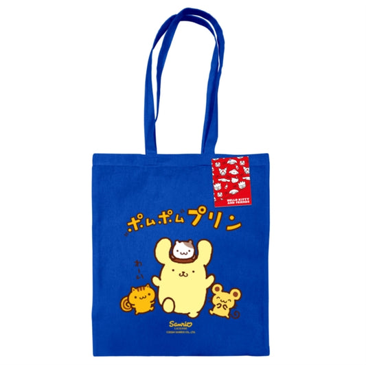 Book cover of: Pompompurin (4 Friends) Navy Tote Bag