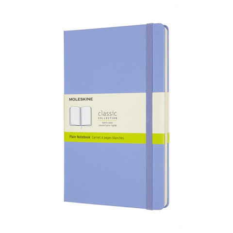 Moleskine Large Plain Hardcover Notebook: Hydrangea Blue