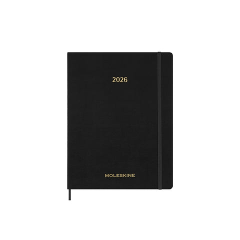 Moleskine 2026 13-Month Essential XXL Weekly Vertical Planner: Black