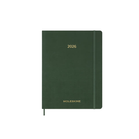 Moleskine 2026 13-Month Essential XXL Weekly Vertical Planner: Myrtle Green