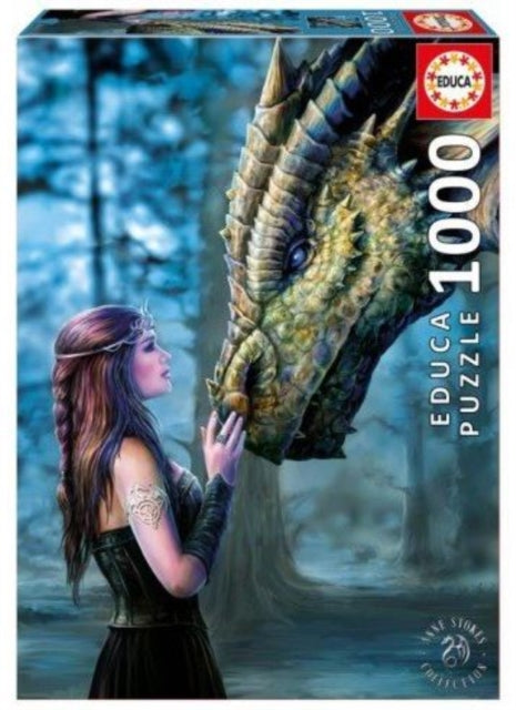 Book cover of: Educa Borras - Once Upon a Time, Anne Stokes 1000 piece Jigsaw Puzzle