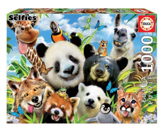 Book cover of: Educa Borras - Llama Drama Selfie 1000 piece Jigsaw Puzzle
