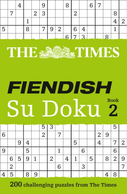 Book cover of: Times Fiendish Su Doku Book 2. By: Sudoku Syndication Staff