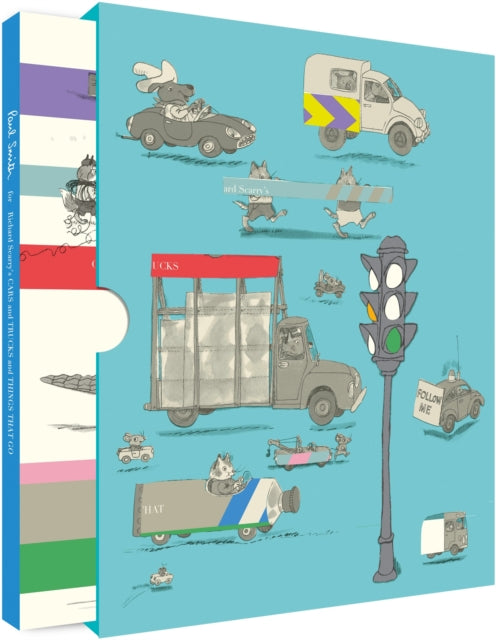 Book cover of: Paul Smith for Richard Scarry’s Cars and Trucks and Things That Go slipcased edition. By: Richard Scarry