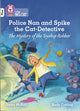 Book cover of: Police Nan and Spike the Cat-Detective – The Mystery of the Toyshop Robber. By: Collins Big Cat