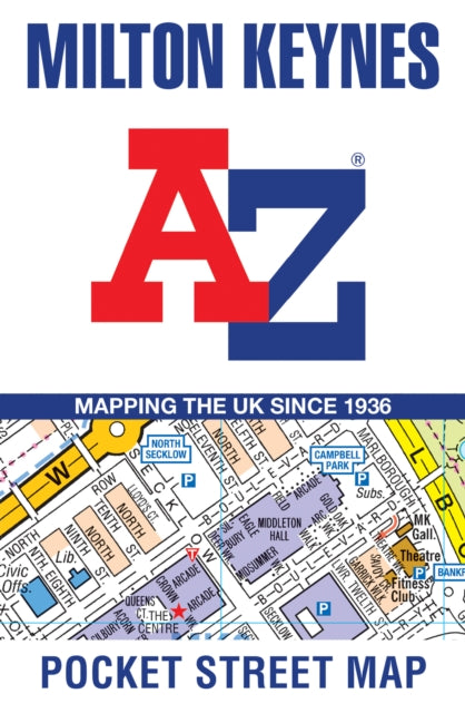Book cover of: Milton Keynes A-Z Pocket Street Map. By: A-Z maps