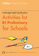 Book cover of: Activities for B1 Preliminary for Schools. By: Rebecca Adlard