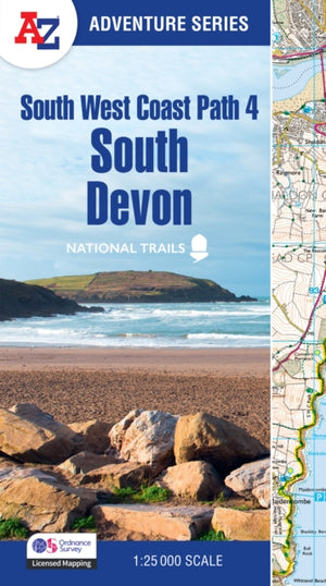 South West Coast Path 4 – South Devon, With Ordnance Survey Mapping