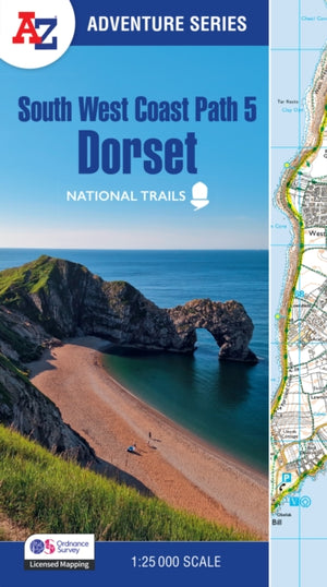 South West Coast Path 5 – Dorset, With Ordnance Survey Mapping