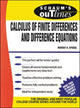 Book cover of: Schaum's Outline of Calculus of Finite Differences and Difference Equations