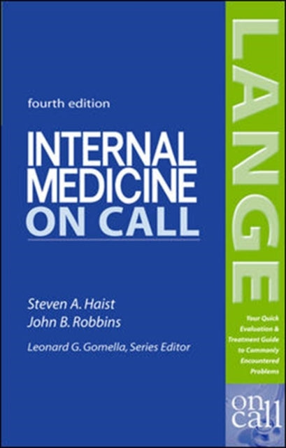 Book cover of: Internal Medicine On Call. By: Steven A. Haist