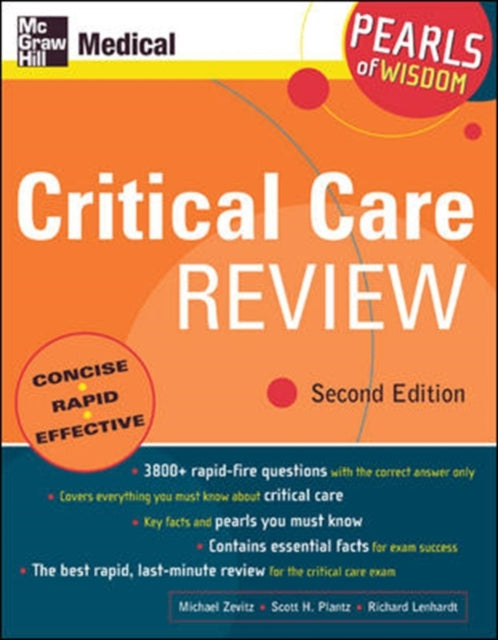 Book cover of: Critical Care Review: Pearls of Wisdom, Second Edition. By: Michael Zevitz
