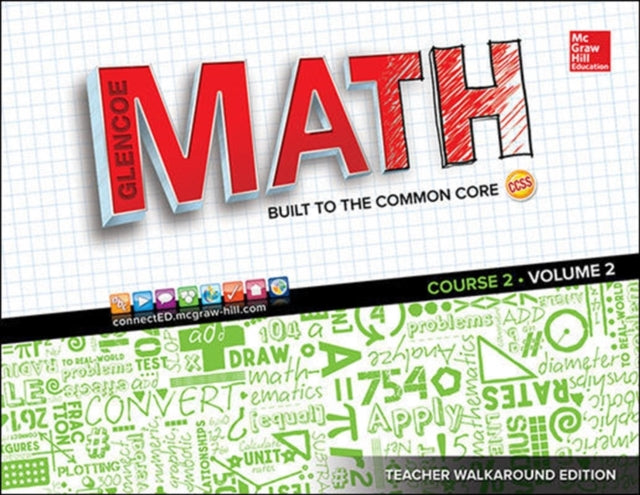 Book cover of: Glencoe Math, Course 2, Teacher Walkaround Edition, Volume 2