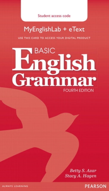 Book cover of: Basic English Grammar MyLab English & eText Access Code Card. By: Betty Schrampfer Azar
