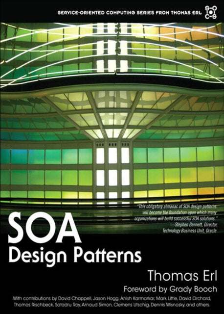 Book cover of: SOA Design Patterns. By: ERL  THOMAS