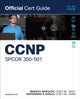 Book cover of: CCNP SPCOR 350-501 Official Cert Guide. By: BRAD RIAPOLOV