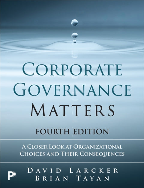 Corporate Governance Matters 4th edition