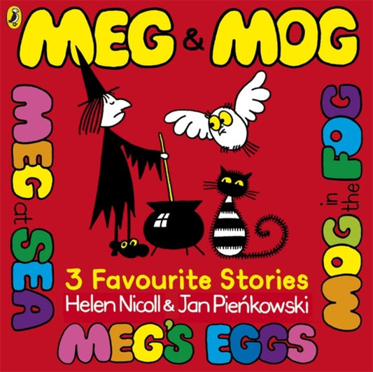 Book cover of: Meg and Mog: Three Favourite Stories. By: Helen Nicoll
