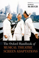 Book cover of: Oxford Handbook of Musical Theatre Screen Adaptations. By: Dominic McHugh