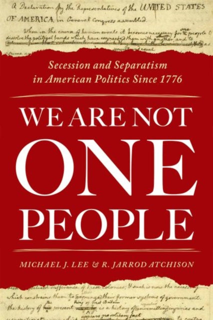 Book cover of: We Are Not One People. By: Michael J. Lee