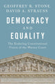Book cover of: Democracy and Equality. By: Geoffrey R. Stone