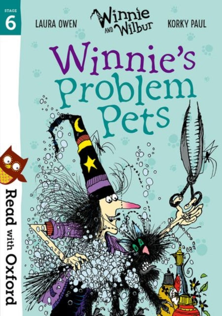 Book cover of: Read with Oxford: Stage 6: Winnie and Wilbur: Winnie's Problem Pets. By: Laura Owen