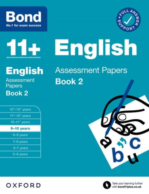 Book cover of: Bond 11+ English Assessment Papers 9-10 Years Book 2: For 11+ GL assessment and Entrance Exams. By: Oxford Editor