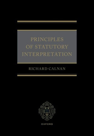 Principles of Statutory Interpretation