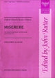 Book cover of: Miserere