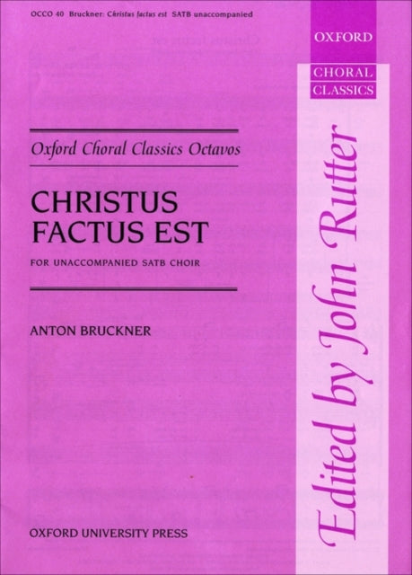 Book cover of: Christus factus est. By: Anton Bruckner
